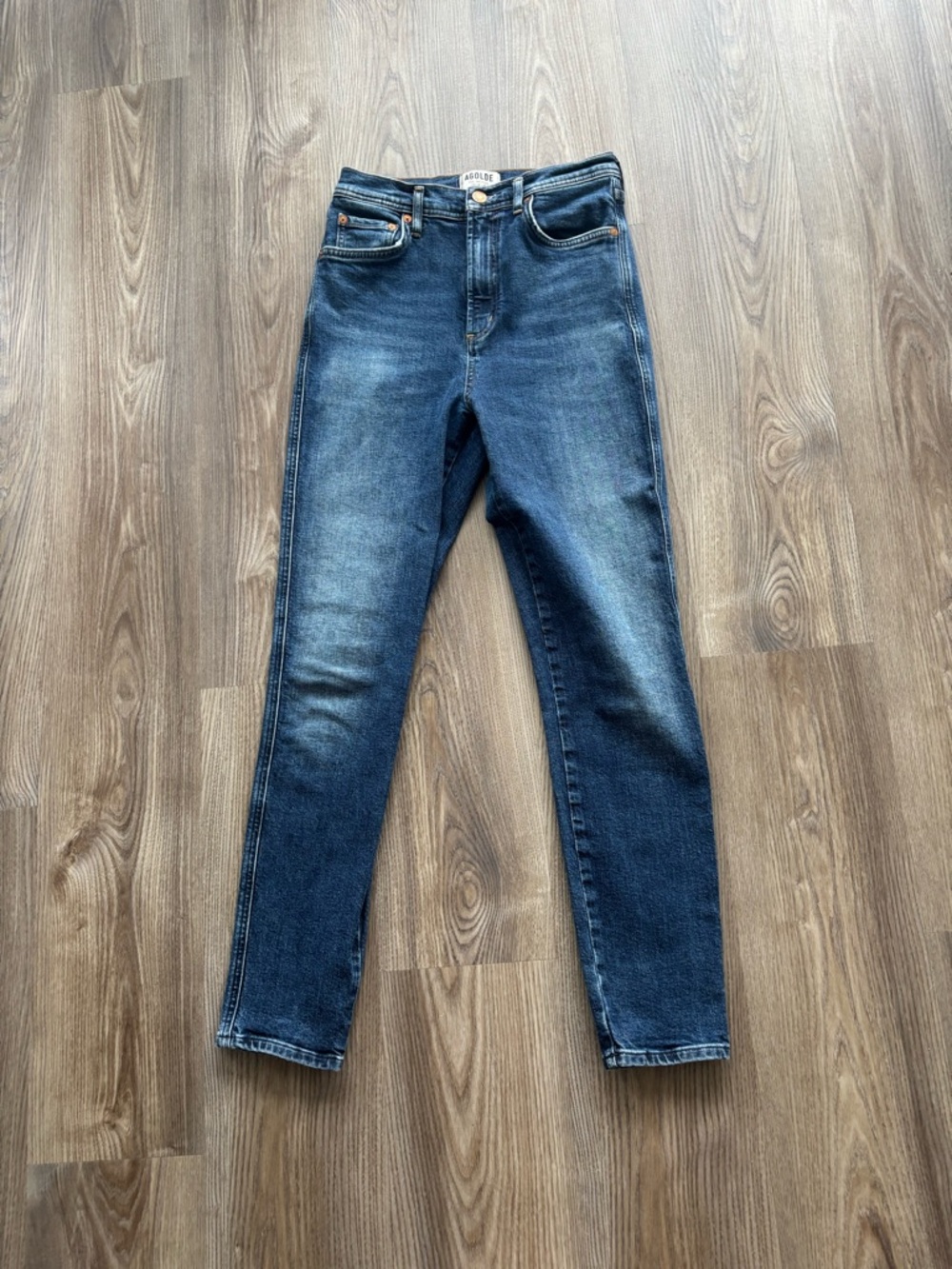 Agolde Size 27 High-Rise Dark Blue Women's Jeans